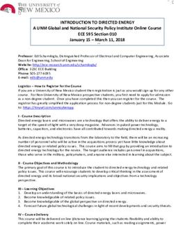 INTRODUCTION TO DIRECTED ENERGY - A UNM Global and National Security Policy Institute Online Course - ECE UNM