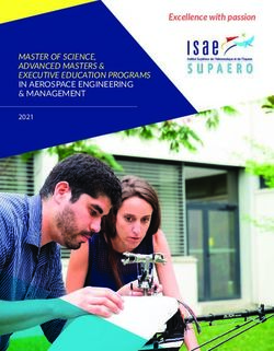 Excellence with passion - MASTER OF SCIENCE, ADVANCED MASTERS & EXECUTIVE EDUCATION PROGRAMS IN AEROSPACE ENGINEERING & MANAGEMENT - ISAE-SUPAERO