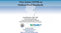 New Jersey COVID-19 Outdoor Pool Standards - Loel Muetter, MA, HO Acting Program Manager - NJ.gov