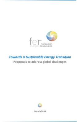 Towards a Sustainable Energy Transition - Proposals to address global challenges - March 2018 - Fundación ...