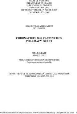 CORONAVIRUS 2019 VACCINATION PHARMACY GRANT