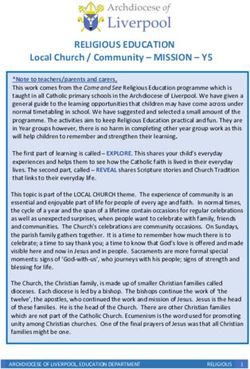 RELIGIOUS EDUCATION Local Church / Community - MISSION - Y5 - St Aidan's Catholic Primary ...