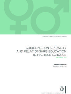 GUIDELINES ON SEXUALITY AND RELATIONSHIPS EDUCATION IN MALTESE SCHOOLS - Stephen Camilleri