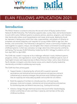 ELAN FELLOWS APPLICATION 2021 - Introduction - Build Initiative