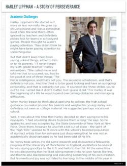 HARLEY LIPPMAN - A STORY OF PERSEVERANCE
