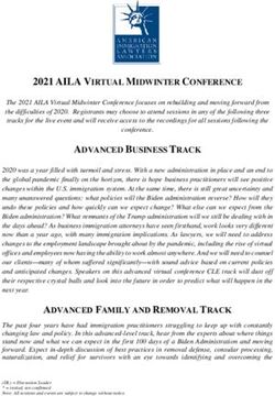 2021 AILA VIRTUAL MIDWINTER CONFERENCE - American Immigration Lawyers Association