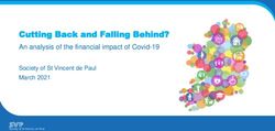 Cutting Back and Falling Behind? - An analysis of the financial impact of Covid-19