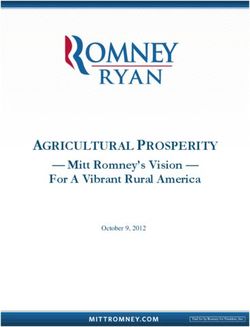 AGRICULTURAL PROSPERITY- Mitt Romney's Vision - For A Vibrant Rural America October 9, 2012