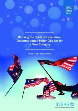 Reviving the Spirit of Federalism: Decentralisation Policy Options for a New Malaysia - Policy Ideas
