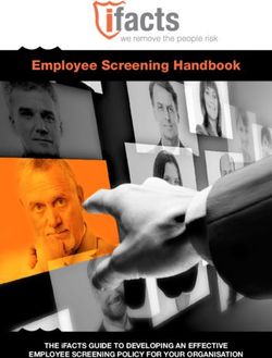 EMPLOYEE SCREENING HANDBOOK - THE IFACTS GUIDE TO DEVELOPING AN EFFECTIVE EMPLOYEE SCREENING POLICY FOR YOUR ORGANISATION