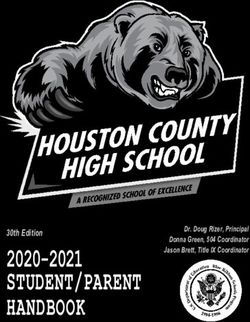STUDENT/PARENT 2020-2021 - 30th Edition Dr. Doug Rizer, Principal Donna Green, 504 Coordinator Jason Brett, Title IX Coordinator - SCHOOLinSITES
