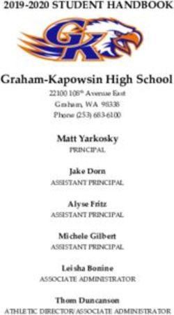 2019-2020 STUDENT HANDBOOK - Graham-Kapowsin High School - Bethel School District