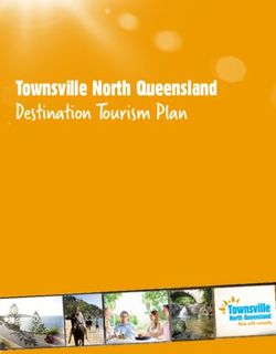 Destination Tourism Plan - Townsville North Queensland - Ecotourism ...