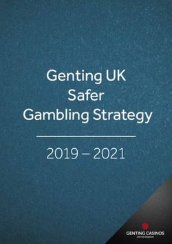 Genting UK Safer Gambling Strategy 2019 2021