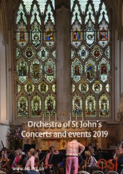 Orchestra of St John's Concerts and events 2019 - www.osj.org.uk