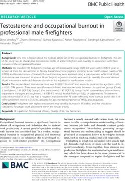 Testosterone and occupational burnout in professional male firefighters