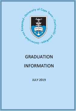 GRADUATION INFORMATION - JULY 2019 - UCT Students