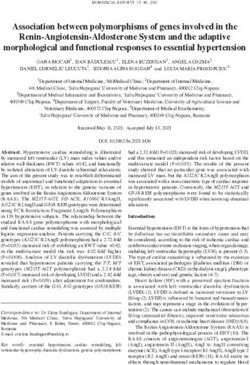 Association between polymorphisms of genes involved in the Renin Angiotensin Aldosterone System and the adaptive morphological and functional ...