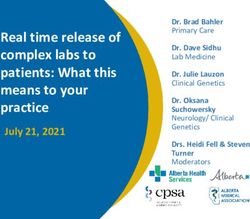 Real time release of complex labs to patients: What this means to your practice - Alberta Medical ...