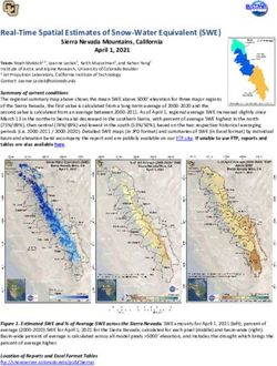 Real-Time Spatial Estimates of Snow-Water Equivalent (SWE) - University of Colorado Boulder