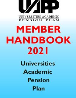 MEMBER HANDBOOK 2021 Universities Academic Pension Plan - UAPP