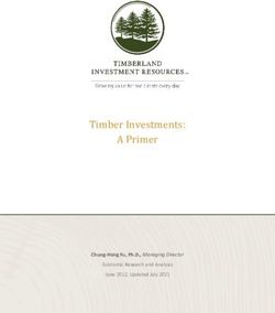 Timber Investments: A Primer - Chung-Hong Fu, Ph.D., Managing Director Economic Research and Analysis
