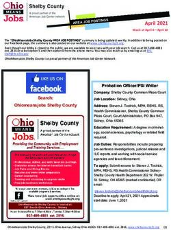 April 2021 Week of April 4-April 10 - Shelby County Job and Family Services
