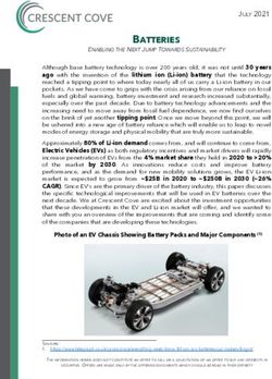 BATTERIES - Crescent Cove Advisors