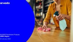 NUGEN Disinfectant Products EMEA Region 20 January 2022