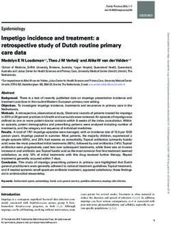 Impetigo incidence and treatment: a retrospective study of Dutch routine primary care data - Julius Center