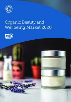 Organic Beauty and Wellbeing Market 2020 - Soil Association