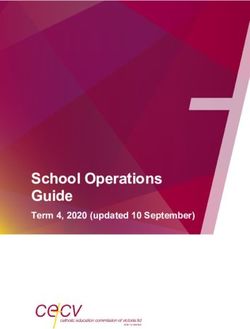 School Operations Guide - Term 4, 2020 (updated 10 September) - IEU Vic/Tas