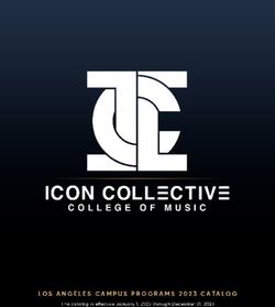 LOS ANGELES CAMPUS PROGRAMS 2023 CATALOG - This catalog is e ective January 1, 2023 through December 31, 2023