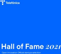 Hall of Fame 2021 Open Innovation Official startups selection