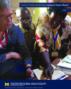 Center for Global Health Equity Inaugural Impact Report 2022 - Interdisciplinary Solutions to Advance Global Health