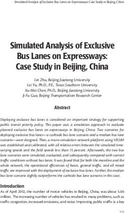 Simulated Analysis of Exclusive Bus Lanes on Expressways: Case Study in Beijing, China