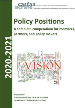 Policy Positions A complete compendium for members, partners, and policy makers - Prepared by: Stephanie Williams, CASFAA President Cara Piperni ...