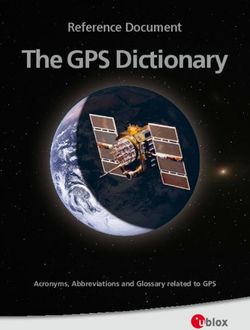 The GPS Dictionary Reference Document - Acronyms, Abbreviations and Glossary related to GPS