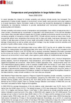 Temperature and precipitation in large Italian cities - Istat
