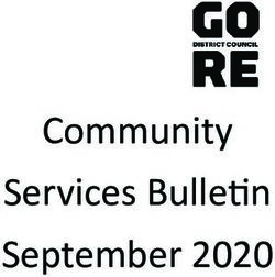 Community Services Bulletin September 2020 - Gore District Council
