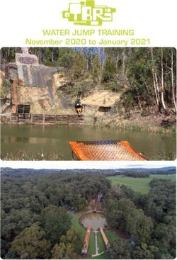 WATER JUMP TRAINING November 2020 to January 2021