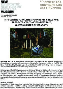 NTU CENTRE FOR CONTEMPORARY ART SINGAPORE PRESENTS NTU CCA IDEAS FEST 2020, GUEST-CURATED BY IDEASCITY