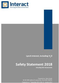 Safety Statement 2018 - Lynch Interact, including H 2O Including Risk Assessments