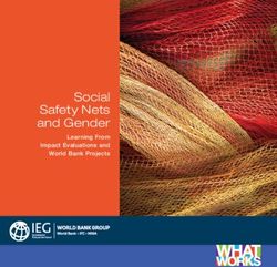 Social Safety Nets and Gender - Learning From Impact Evaluations and World Bank Projects - | Independent Evaluation Group