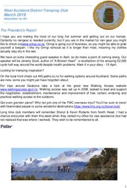 West Auckland District Tramping Club March 2019 - West Auckland Tramping Club