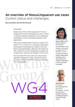 An overview of NexusLinguarum use cases: Current status and challenges - Lexicala