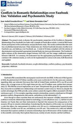 Conflicts in Romantic Relationships over Facebook Use: Validation and Psychometric Study - MDPI