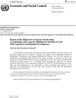 Economic and Social Council - United Nations - United Nations Statistics Division