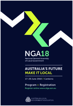 NGA18 AUSTRALIA'S FUTURE MAKE IT LOCAL - Program + Registration - Conference Co-ordinators