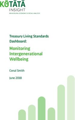 Monitoring Intergenerational Wellbeing - Treasury Living Standards Dashboard: Conal Smith - Treasury NZ
